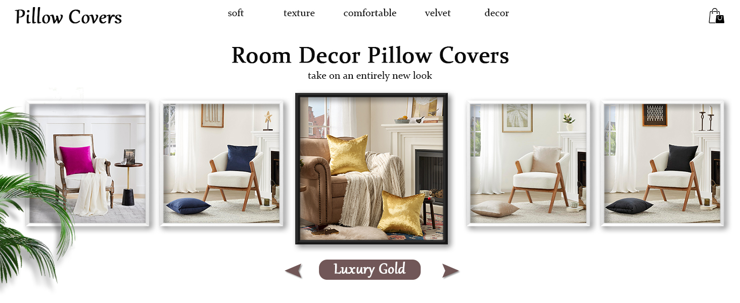 gold velvet pillow