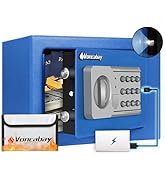 Voncabay Money Safe Box for Home with Sensor Light and Mute Function & Fireproof Security Safe Bo...