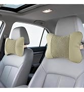 SendyFeather 2 Pack Car Neck Pillow Soft Breathable Mesh Headrest Pillows for Driving Support, Un...