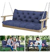 MVRFN 5 Inch Thick Waterproof Patio Porch Swing Cushions, 60x40 Inch 3 Seater Replacement Cushion...
