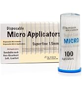 LA MIERE 400Pcs/Box Bendable Dental Microbrush Applicator, Disposable Micro Brushes International...