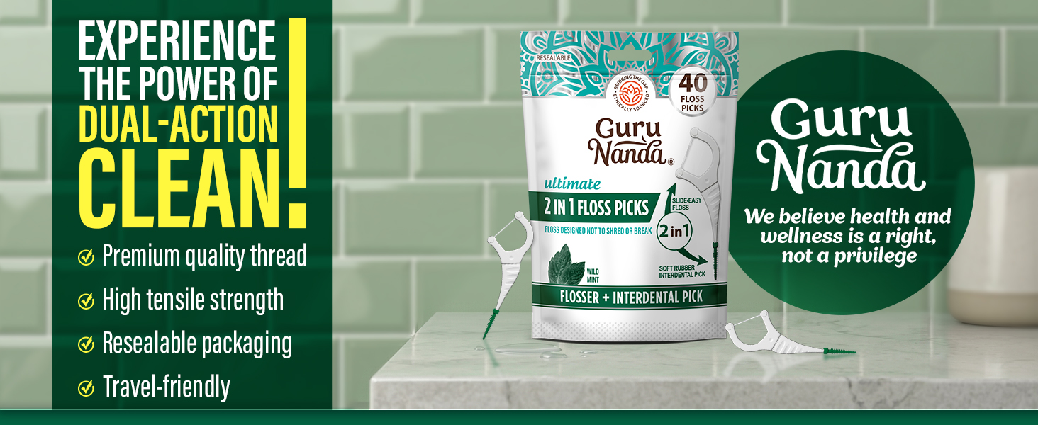 2-in-1 Floss Pick 40ct
