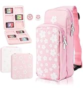 GLDRAM Travel Bag Bundle for Nintendo Switch, Cute Carrying Case for Switch Lite & Switch OLED, S...