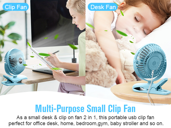 multi-purpose small clip fan
