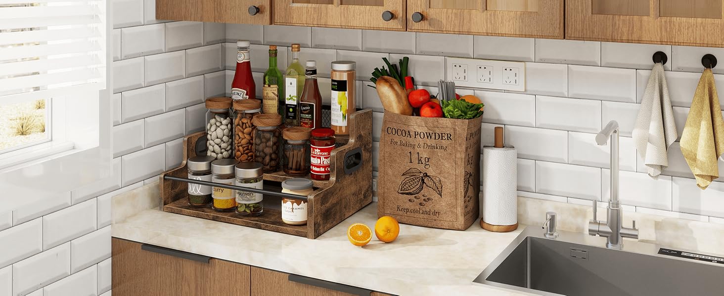 kitchen bottle storage rack