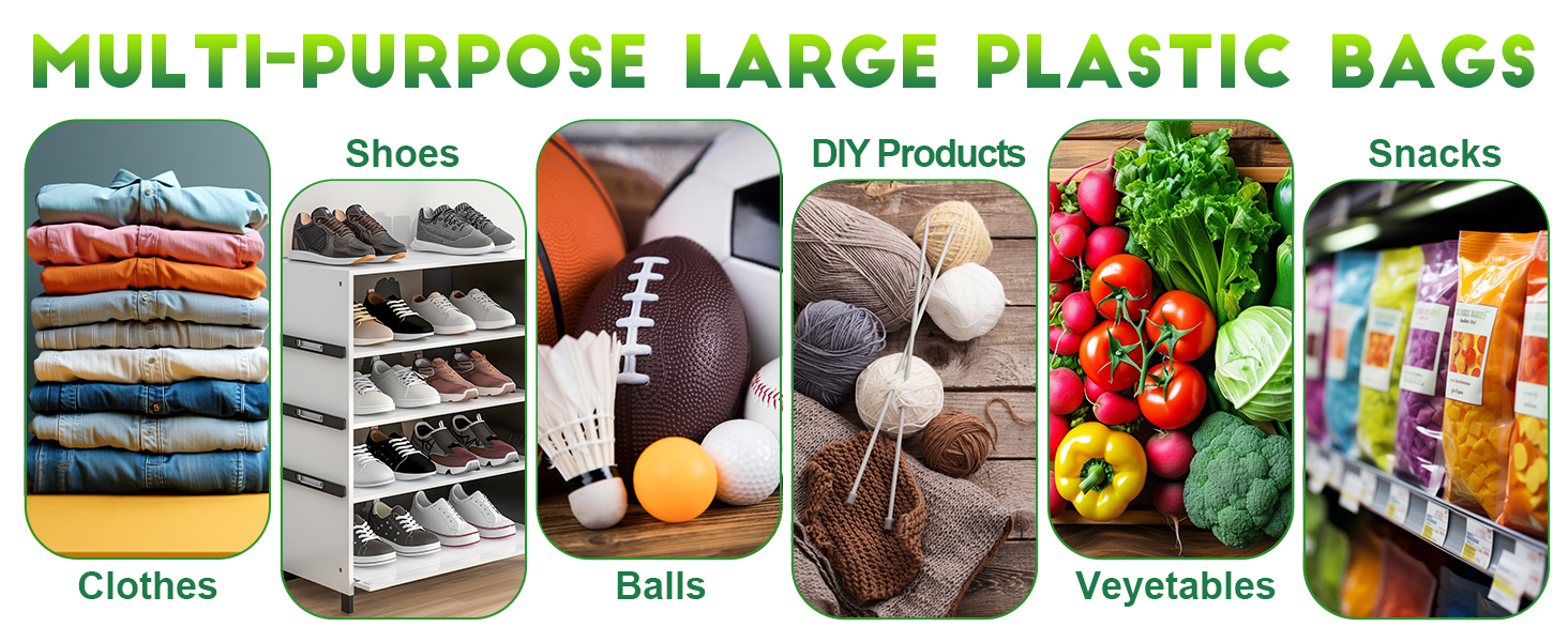 MULTI-PURPOSE LARGE PLASTIC BAGS