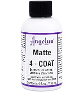 Angelus Matte 4-Coat Scratch-Resistant Leather Sealer – Durable, Flexible, Clear Coat Protection ...