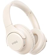 KVIDIO Bluetooth Headphones Over Ear, 65 Hours Wireless Headphones with Mic, Low Latency Foldable...