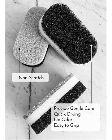 black cleaning sponge