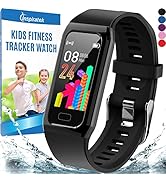 Inspiratek Kids Fitness Tracker for Girls and Boys Age 5-16 (4 Color)- Waterproof Fitness Watch f...