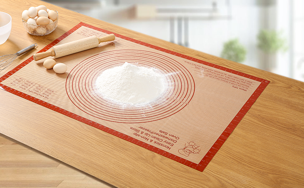 pastry mat for rolling dough silicone baking mat dough mat large silicone mat