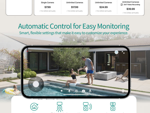 Arlo Essential Outdoor Pan Tilt Zoom Security Camera 2K