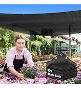 90% Shade Cloth,6x10ft Tear Resistant Sun Shade Net with Reinforced Grommet,Durable Garden Shade ...