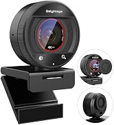 4K Webcam for PC Computer PDAF Autofocus with Built-in Microphone Windows | 1080P@60fps, Privacy ...