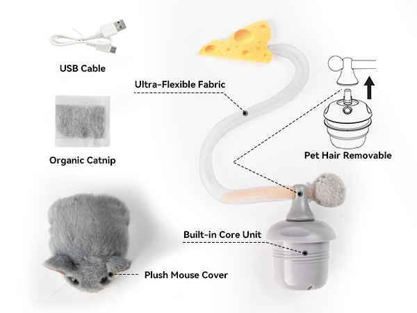 Interactive cat toy, smart cat toy, automatic teaser, electric cat toy, motion sensor