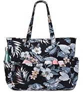 oscaurt Beach Bags for Women Large Waterproof Sandproof Beach Tote Swim Pool Bag with Zipper for ...