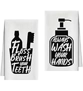 LSJEHTQ Bath Towels Set of 2, Black and White Dish Towel for Bathroom Spa Kitchen, Toiletries Dec...