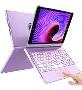 HOTLIFE Case with Keyboard for iPad 10.2,Touch Trackpad Keyboard Case for iPad 9th Generation/8th...
