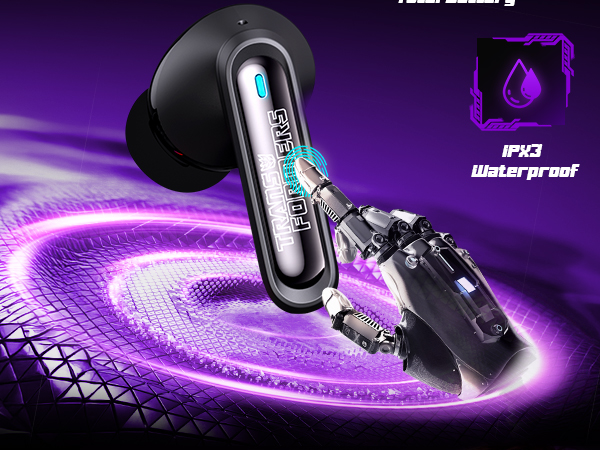 Transformers Official Megatron Wireless Gaming Waterproof Earbuds Bluetooth Gift