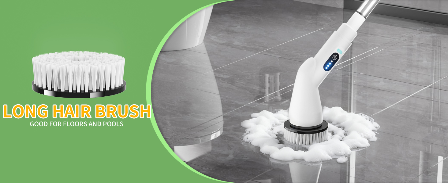 shower brush for cleaning shower scrubber with long handle bathroom cleaning brush