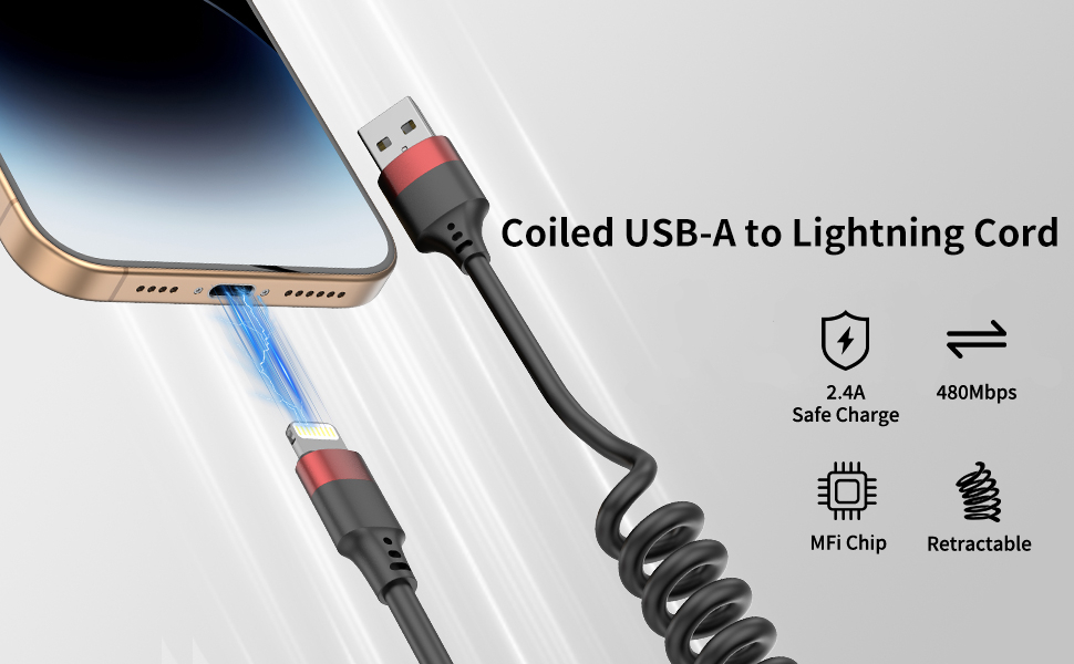 retractable usb to lightning cable