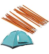 2pcs Aluminum Alloy Tent Pole Support Replacement Accessory for Camping Hiking, 142 inch/pc