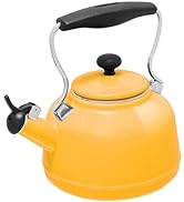 Chantal Tea Kettle, Vintage Series, Enamel on Steel, Whistling (Marigold)