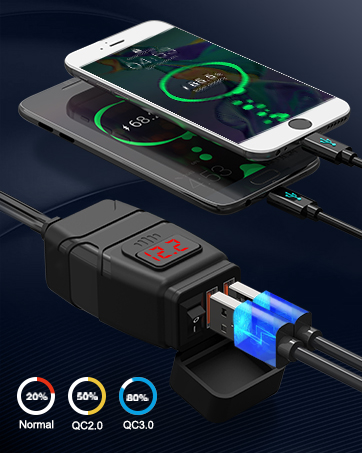 Motorcycle Dual USB Charger