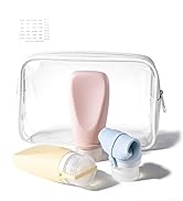 Travel Bottles for Toiletries, TSA Approved 3oz Container, High-Effeiciency Leak-Proof Ultrasonic...