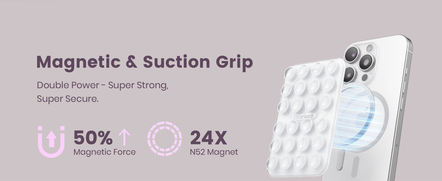 magnetic suction phone mount