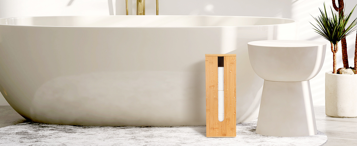 toilet paper storage stand bamboo toilet paper basket toilet basket