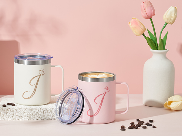 insulated coffee mug with handle