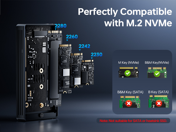40Gbps M.2 NVME SSD Enclosure