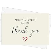 GOLDPEI 30-pack Thank You Cards Bulk with Envelopes and Matching Stickers, 4x5.8 Inches, Blank Th...