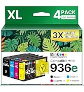 E-Z Ink 936XL 936e 936 Ink Cartridges for HP Printers Replacement for HP 936 Ink Cartridges Combo...