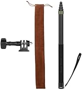 3m Selfie Stick 110in/9.8ft Long Invisible Carbon Fiber Selfie Stick Lightweight Extra Long Exten...
