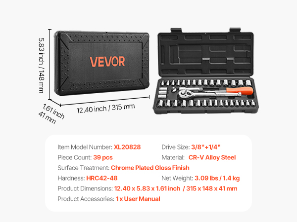 metric socket set