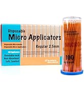 LA MIERE 400Pcs/Box Bendable Dental Microbrush Applicator, Disposable Micro Brushes International...