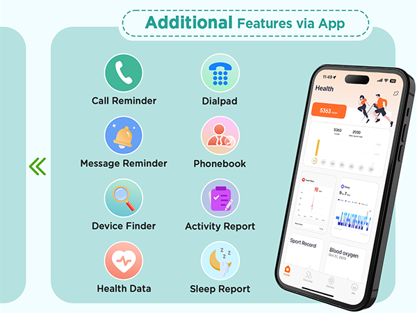 Additional Features via App
