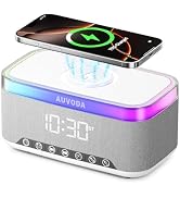 Auvoda S300 Bluetooth Speaker, Wireless Speaker with 15W Wireless Charging, 13-Color Night Light,...