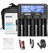 XTAR Dragon VP4L Plus Charger 4-Slots Intelligent Universal Battery Charger Analyzer tester for 1...