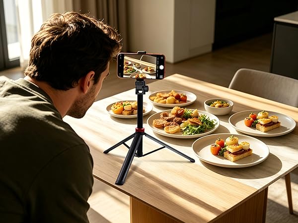 tripod camera photography light stand phone mount adjustable portable aluminum professional
