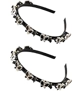 Zhuluck 2Pcs Black Butterfly Hairband with Clips Braided Headband Double Bangs Weave Twist Plait ...