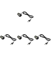 Uonlytech Led Furniture 4-Piece Jewelry Showcase USB-Powered LED Spotlight for Indoor Use