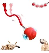 Interactive Cat Ball Toy, New Agility Move Cat Balls, Automatic Cat Ball Toys with Cord Imitation...