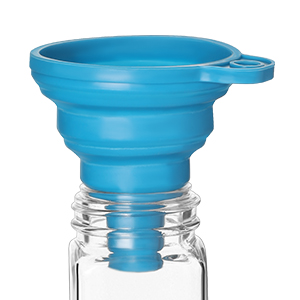 spice organizer with funnel