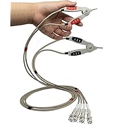 BOCEUC LCR Meter Test Leads BNC Male Plug Test Lead Kit Set, 4-Wire Kelvin Clip Alligator Electri...