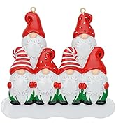 MAXORA Gnome Family of 6 Personalized Christmas Ornament - Gnomes Ornament - Gnomes Family Christ...