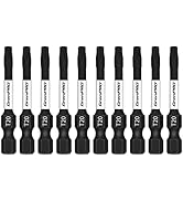 GrenPRO GrenPRO Screwdriving Power Bits T10+T15+T20+T25 4pcs Torx Head Bit Set,High Impact Tough ...