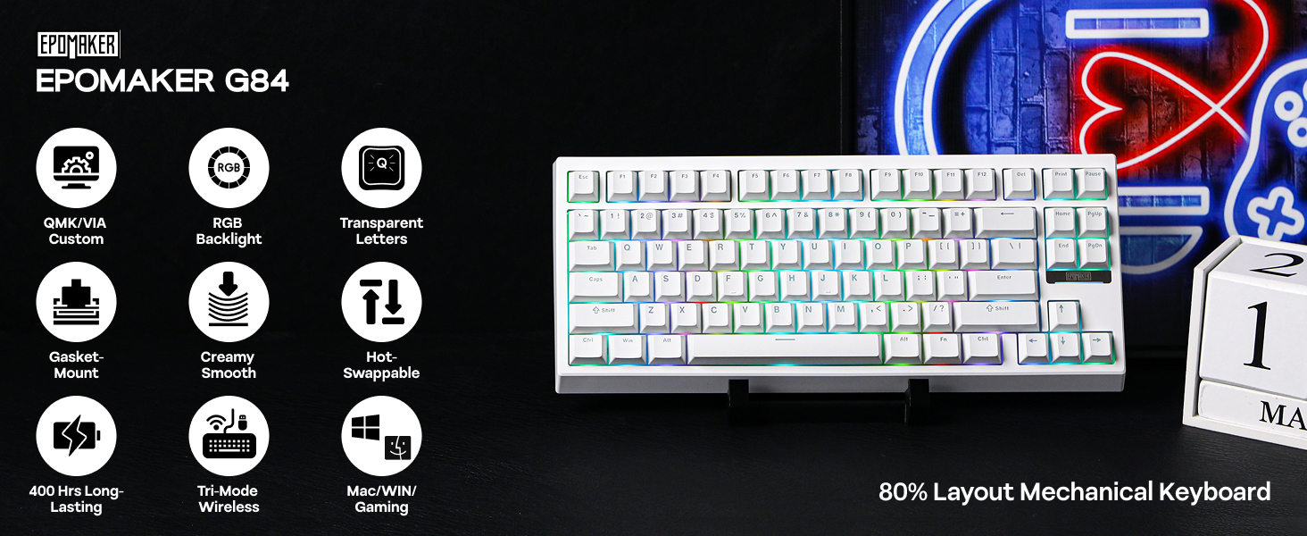 G84 mechanical gaming keyboard
